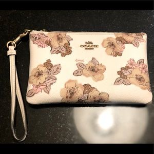 Coach Floral Wristlet